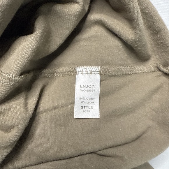 Michael Stars Bodycon Racerback Midi Dress Size S Brown Ruched Sleeveless - Picture 4 of 4